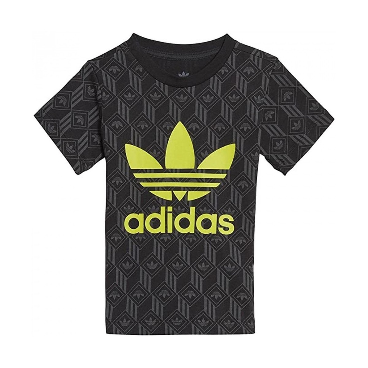 Vêtements Enfant T-shirts manches longues adidas Originals Tref Tee Noir