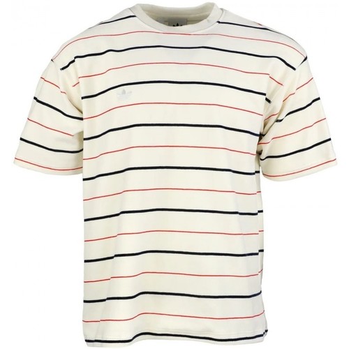 Vêtements T-shirts & Polos adidas Originals Ss Velour Jrsy Blanc