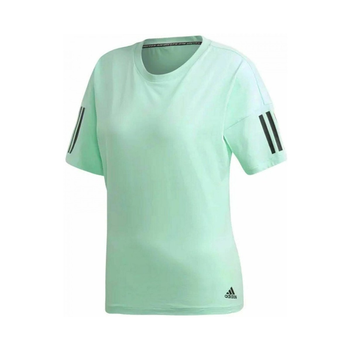 Vêtements Femme T-shirts & Polos adidas Originals 3 Stripe Casual Running Vert