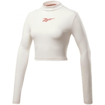 Vêtements Femme T-shirts & Polos Reebok Sport Cropped Ls Vector Tee Blanc