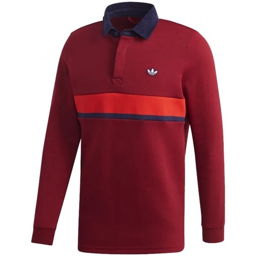 Vêtements Homme Polos manches courtes adidas from Originals Samstag Rugby Rouge