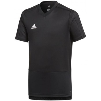 Vêtements Garçon T-shirts manches courtes adidas Originals Condivo 18 Shirt Noir