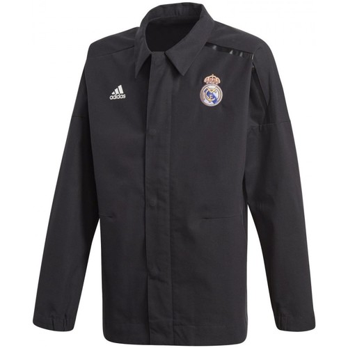 Vêtements Garçon Vestes de survêtement price adidas Originals Z.N.E. Real Madrid Noir