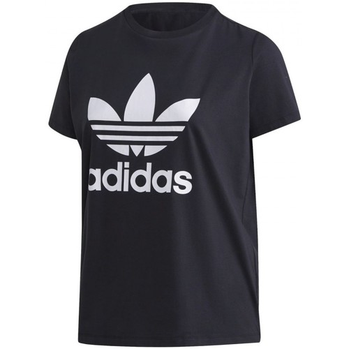 Vêtements Femme T-shirts & Polos adidas Originals Trefoil Tee Noir
