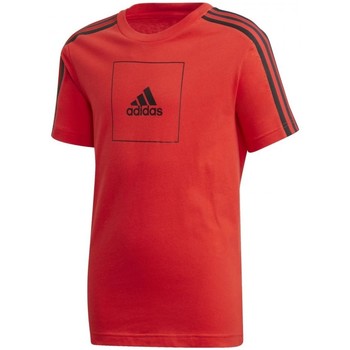 Vêtements Garçon T-shirts manches courtes adidas Originals Jb A Aac Tee Rouge