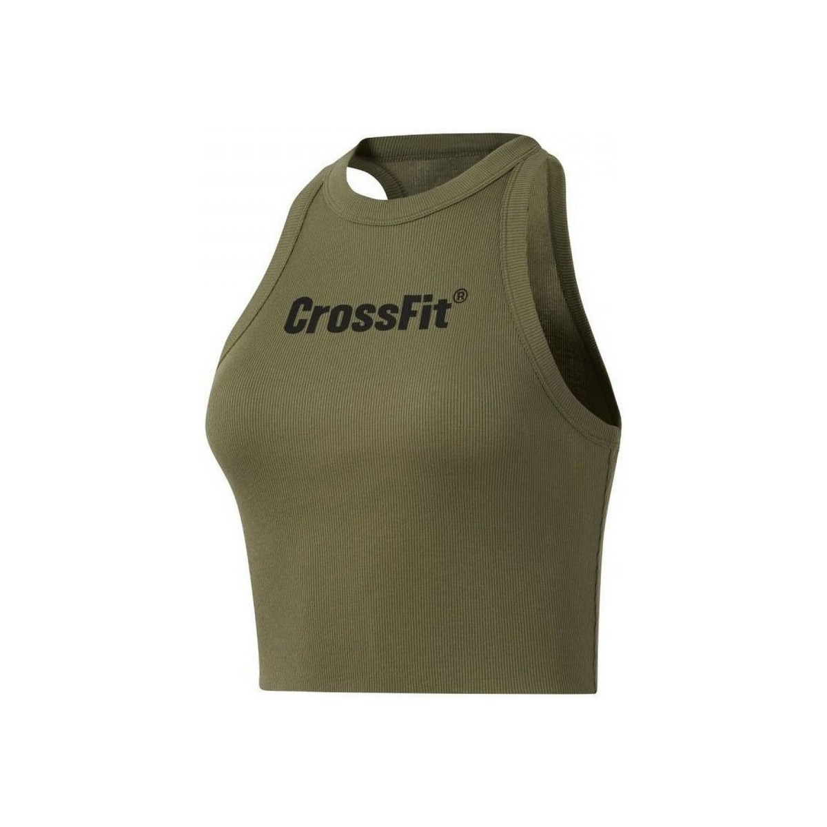 Vêtements Femme Débardeurs / T-shirts sans manche Reebok Sport Rc Authentic Crop Tank Vert