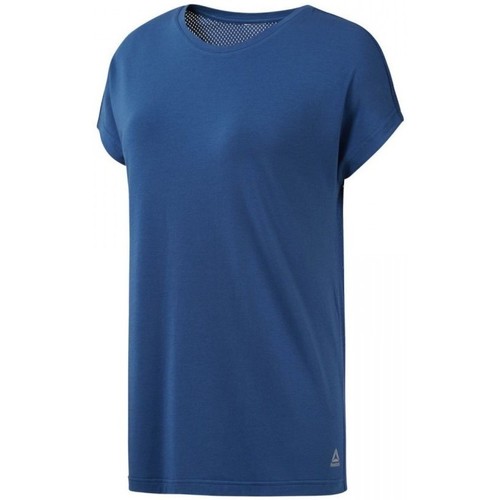 Vêtements Femme T-shirts & Polos Reebok Sport Mesh Panel Tee Bleu