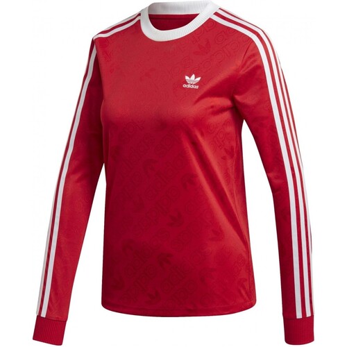 Vêtements Femme T-shirts & Polos adidas Originals 3 Str Ls Tee Rouge