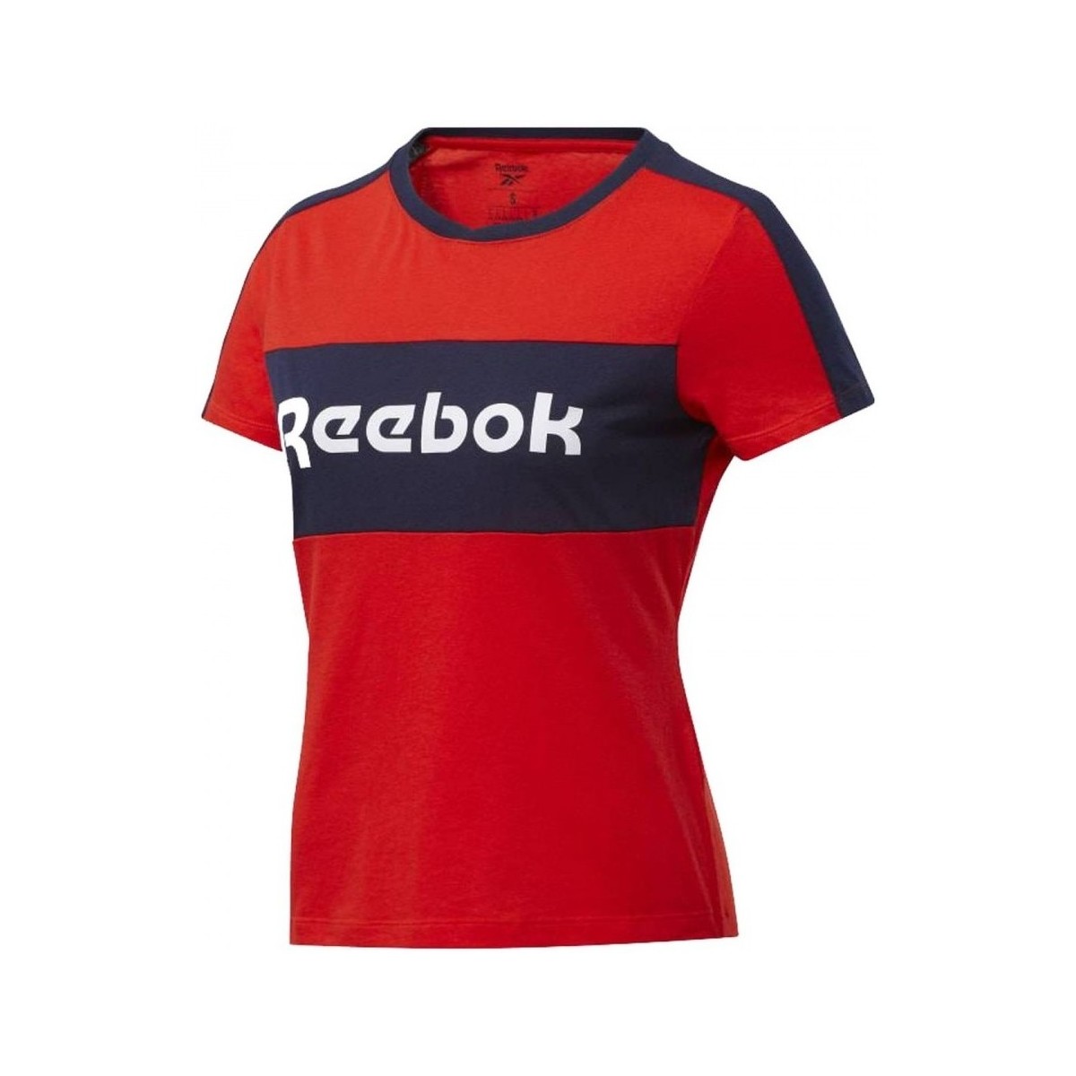 Vêtements Femme T-shirts & Polos Reebok Sport Te Linear Logo Detail Tee Rouge