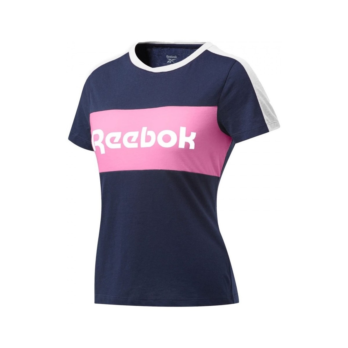 Vêtements Femme T-shirts & Polos Reebok Sport Te Linear Logo Detail Tee Bleu