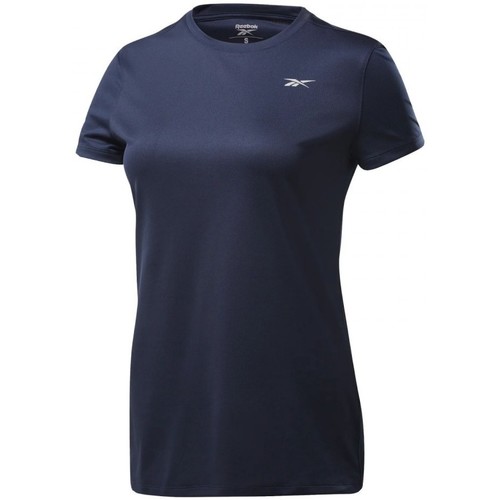 Vêtements Femme T-shirts & Polos Reebok fuerte Sport Re Ss Tee Bleu