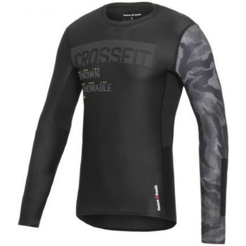 Vêtements Homme T-shirts & Polos Reebok Sport RCrossFit LS Compression Tee Noir