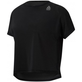 Vêtements Femme T-shirts & Polos dona Reebok Sport Crossfit Jacquard Ss Tee Noir