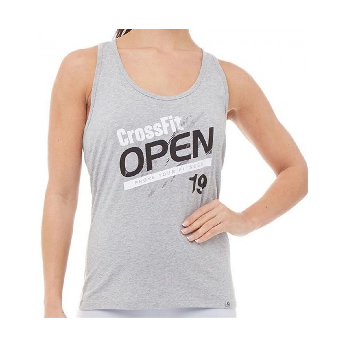 Vêtements Femme Débardeurs / T-shirts sans manche Reebok Sport Rc Open Tank Gris