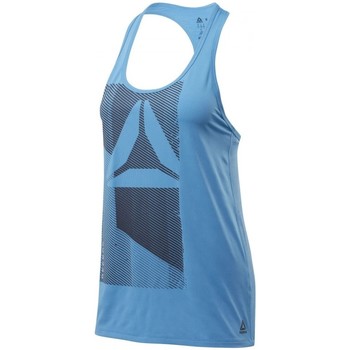 Vêtements Femme Débardeurs / T-shirts pallas sans manche Reebok Sport Activchill Graphic Tank Top Bleu