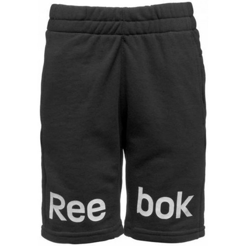 Vêtements Garçon Shorts / Bermudas Reebok Sport Logo Shorts Noir