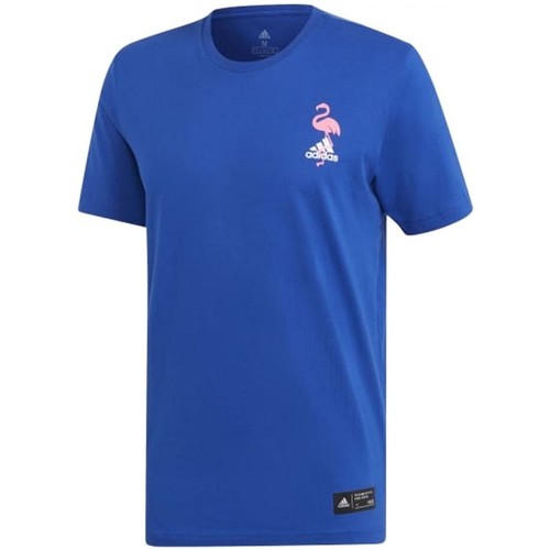 Vêtements Garçon T-shirts manches courtes adidas Originals Paradise T-Shirts Bleu