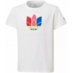 Vêtements Enfant T-shirts manches courtes adidas Originals 3D Tee Blanc