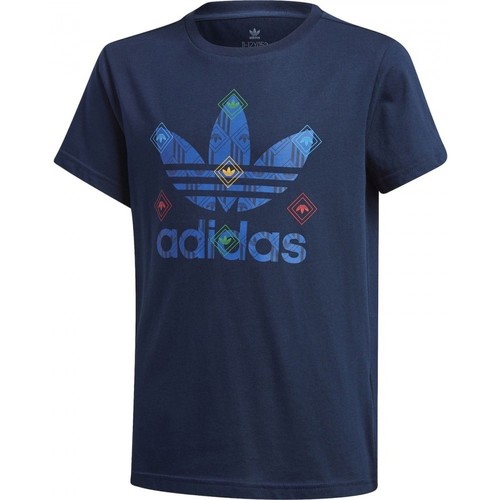 Vêtements Enfant T-shirts manches courtes adidas PureBoost Originals Tee Bleu