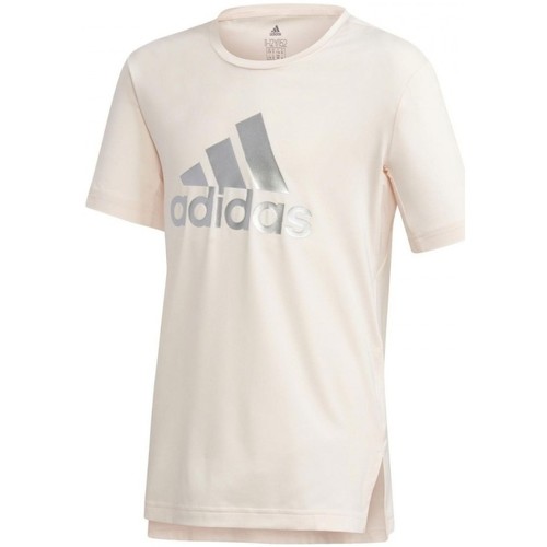 Vêtements Fille T-shirts manches courtes adidas Originals G A.R. Glam Tee Rose