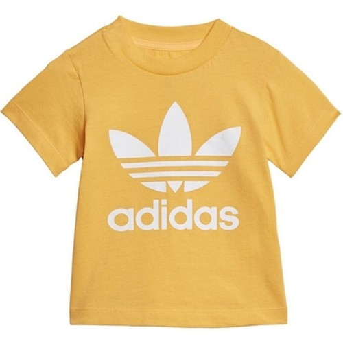 Vêtements Enfant T-shirts manches courtes Neo adidas Originals Trefoil Tee Doré