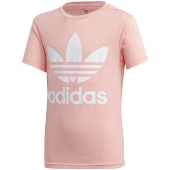 Vêtements Enfant T-shirts manches courtes adidas Originals Trefoil Tee Rose