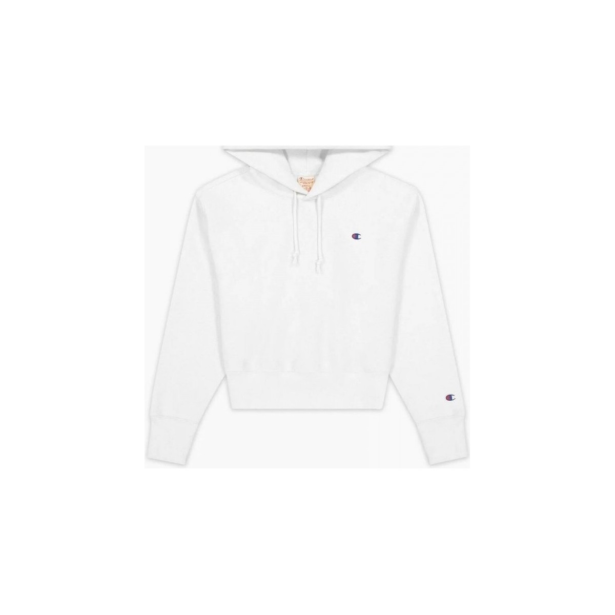 Vêtements Femme Sweats Champion Reverse Weave Small Logo Crop Hooded Sweatshirt Blanc