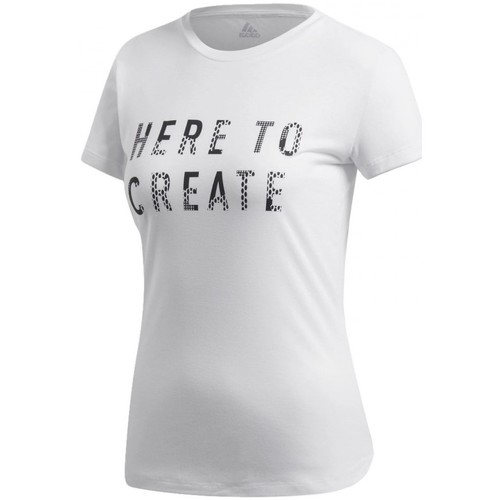 Vêtements Femme T-shirts & Polos adidas Originals Logo Tee Blanc