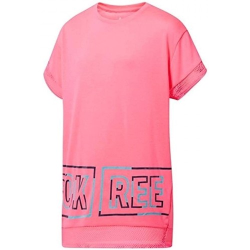 Vêtements Garçon T-shirts manches courtes Reebok Sport Fabric Emblem Zip Hoodie Mens Rose