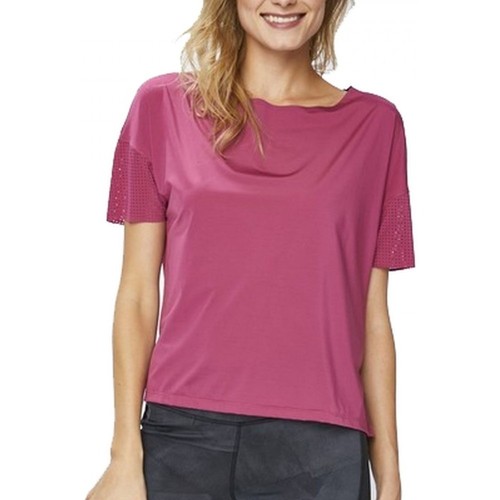 Vêtements Femme T-shirts & Polos chalk Reebok Sport Perforated Tee Rose
