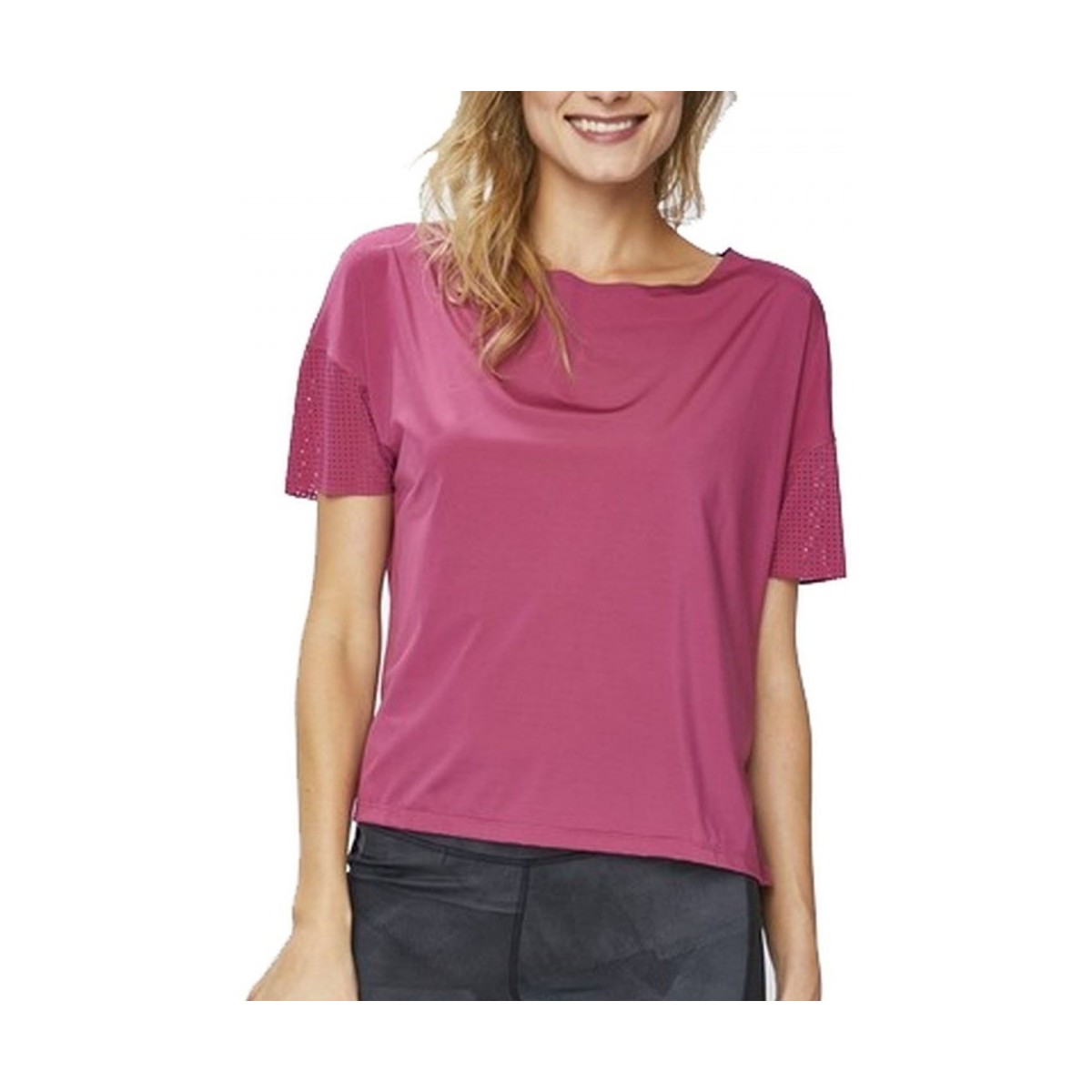 Vêtements Femme T-shirts & Polos Reebok Sport Perforated Tee Rose