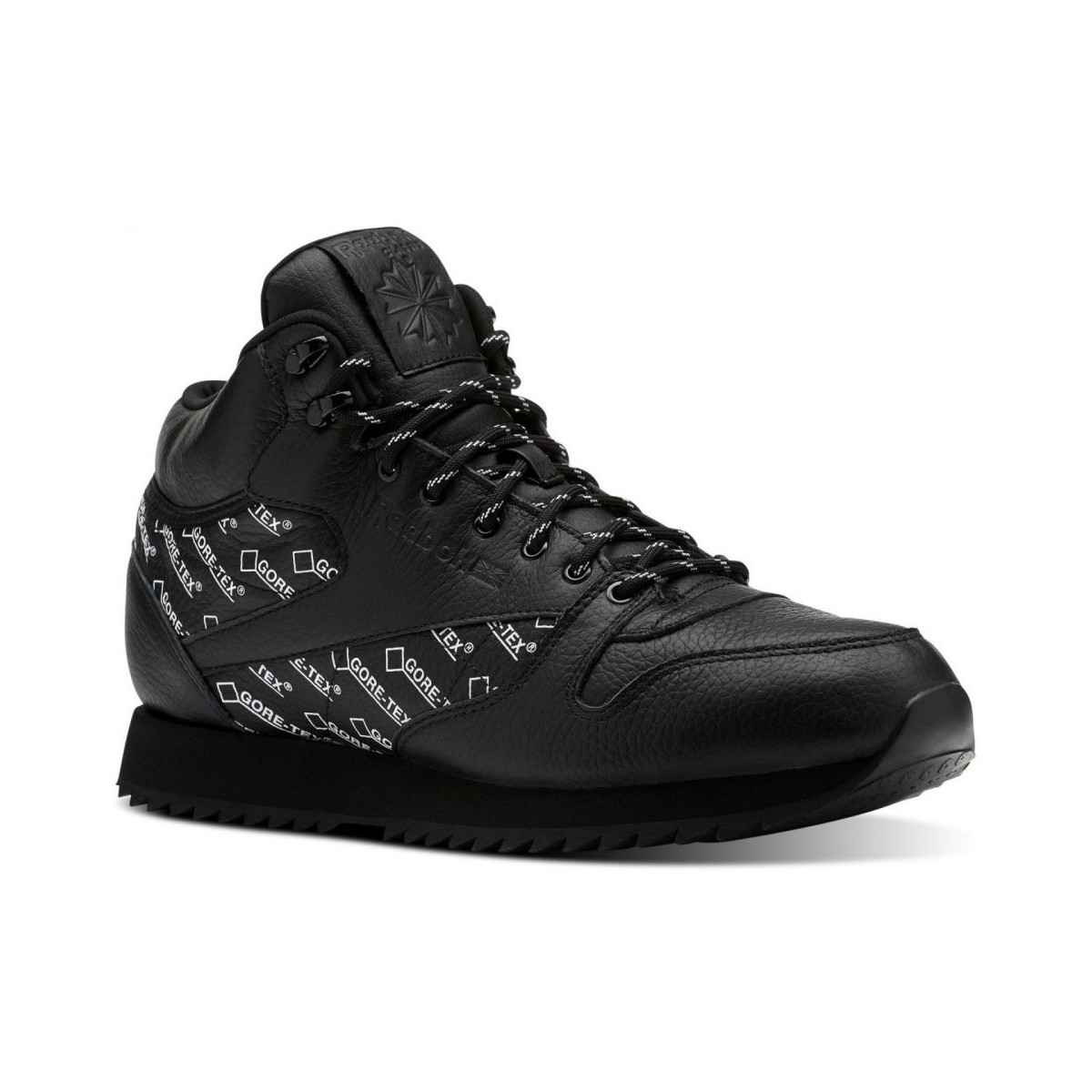Chaussures Homme Baskets montantes Reebok Sport Classic Leather Mid Ripple Gtx Noir