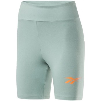 Vêtements Femme Shorts / Bermudas chalk Reebok Sport Cl V Logo Bike Shorts Vert