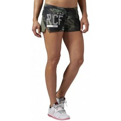 Vêtements Femme Jeans Shorts / Bermudas Reebok Sport Crossfit 2In Tr Short Camo Vert