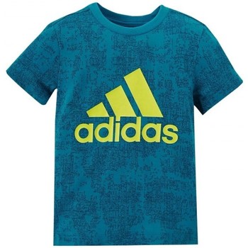 Vêtements Garçon T-shirts manches courtes adidas terrex Originals Yb Ess Aop Tee Bleu