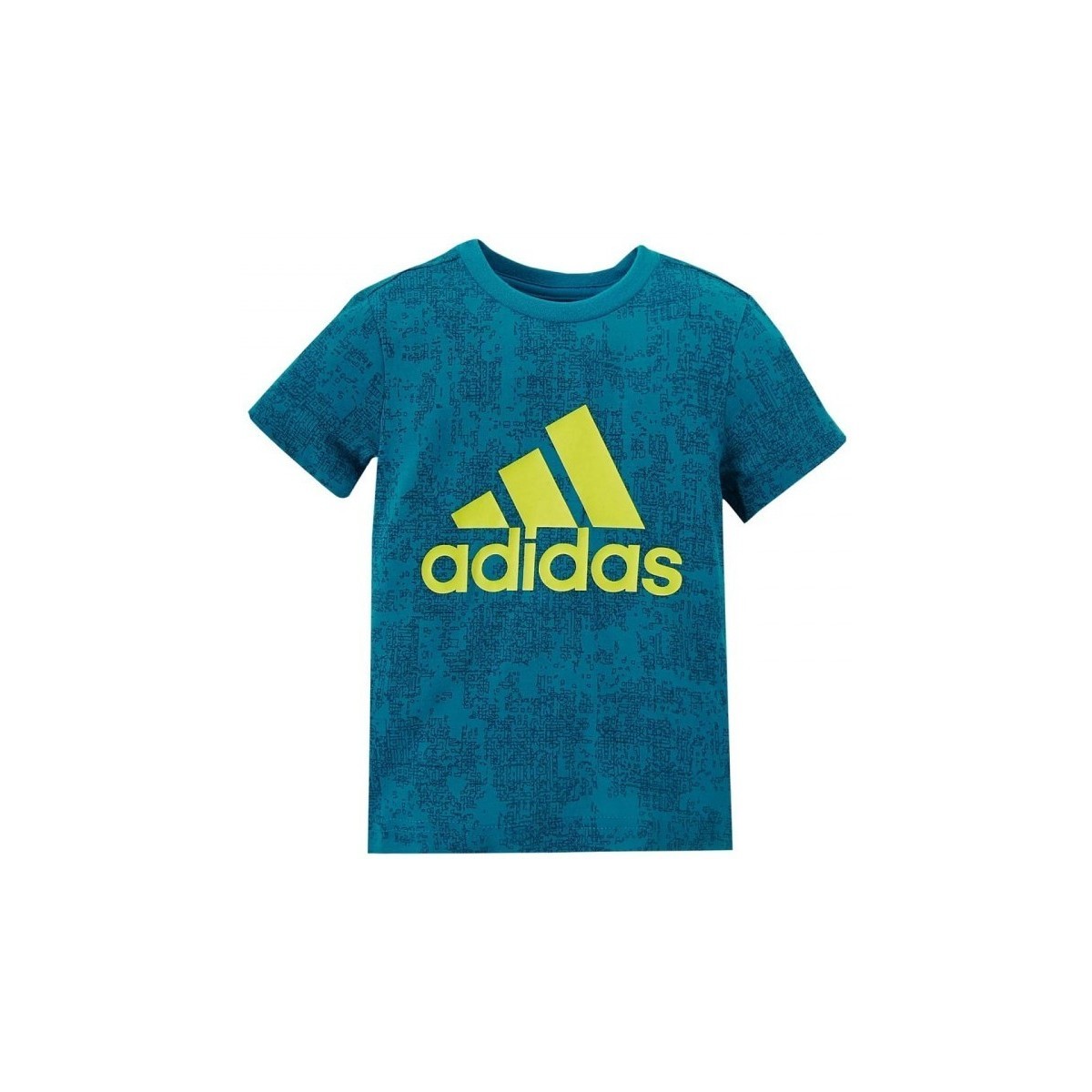 Vêtements Garçon T-shirts manches courtes adidas Originals Yb Ess Aop Tee Bleu