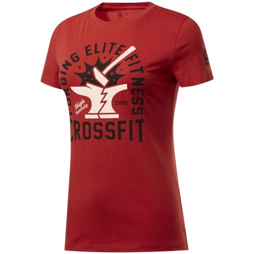 Vêtements Femme T-shirts & Polos dona Reebok Sport Rc Anvil Graphic Tee Rouge