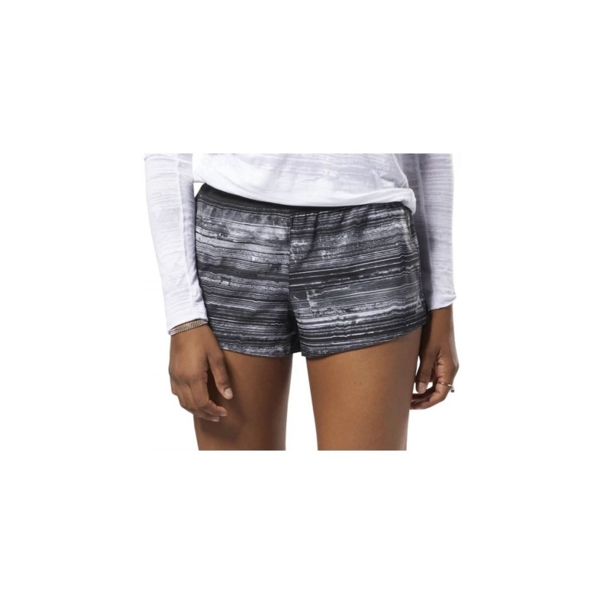Vêtements Femme Shorts / Bermudas Reebok Sport Os 3In Knit Woven-Stratif Noir