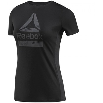 Vêtements Femme T-shirts & Polos Reebok fuerte Sport Ac Graphic Tee Noir