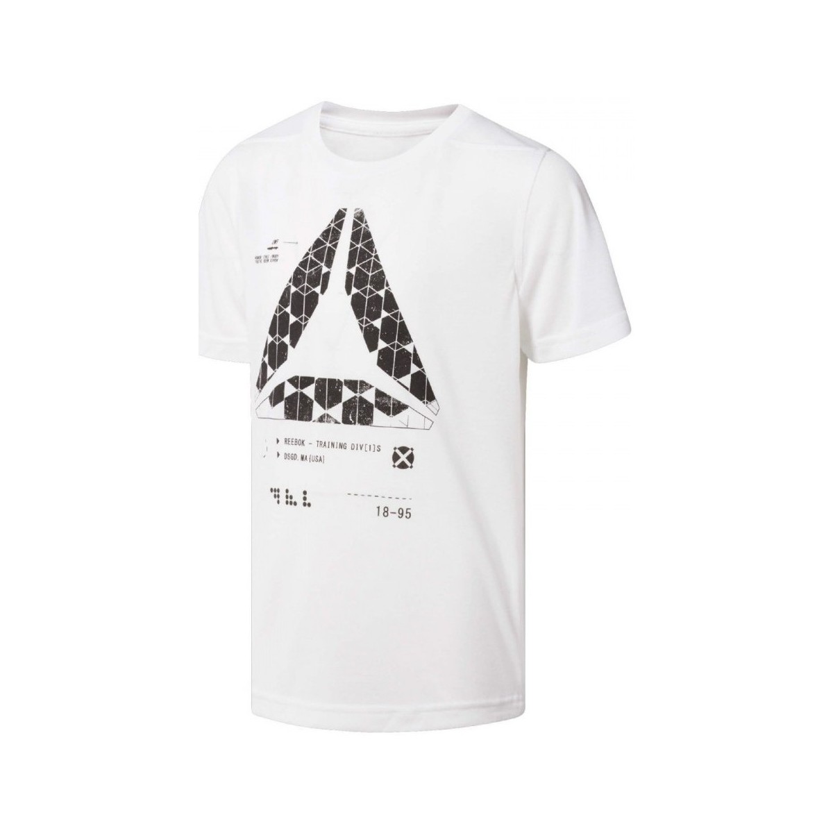 Vêtements Garçon T-shirts manches courtes Reebok Sport B Ftr Graphic Tee Blanc
