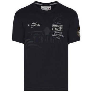 Vêtements Homme T-shirts manches courtes Aeronautica Militare TS2055J58408346 Bleu marine