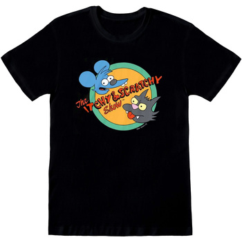 Vêtements T-shirts manches longues The Simpsons Itchy And Scratchy Show Multicolore