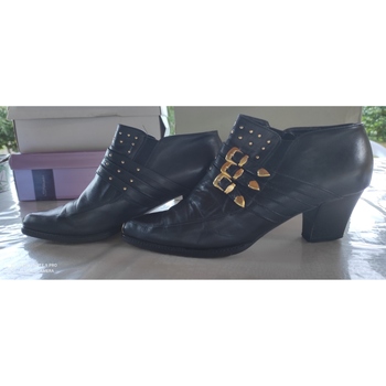 Chaussures Femme Low boots San Marina Bottines cuir SAN MARINA Noir