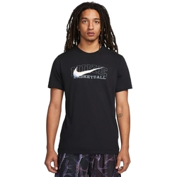 Vêtements Blueprint T-shirts & Polos Nike TEE SWOOSH Noir