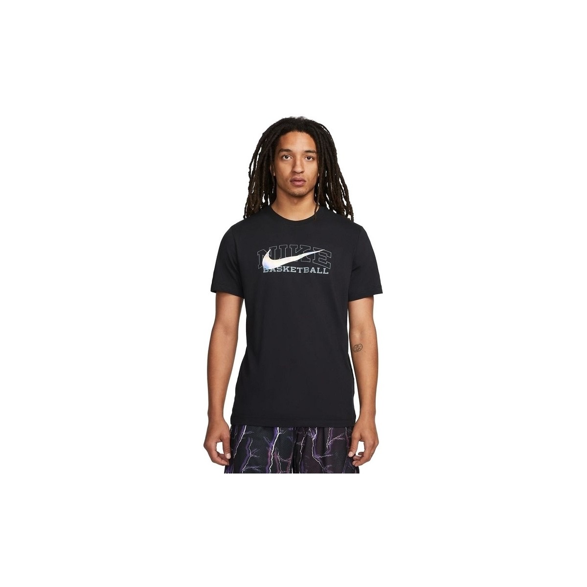 Vêtements Homme T-shirts & Polos Nike TEE SWOOSH Noir