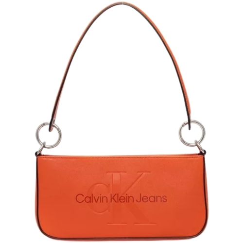 Sacs Femme side-slit ribbed-knit dress Calvin Klein Jeans Sac porte epaule  Ref 59209 Oran Orange