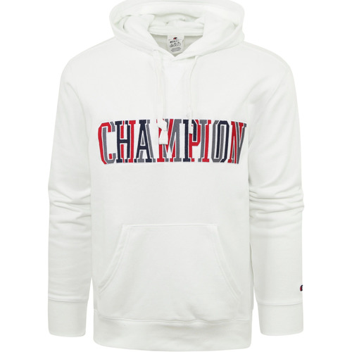 Champion Sweat à Capuche Logo Blanc Blanc - Vêtements Sweats Homme 69,95 €