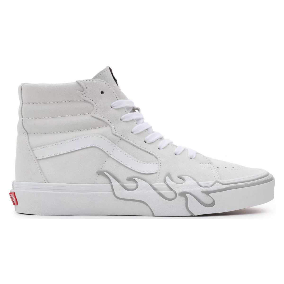 Chaussures Homme Baskets mode Vans SK8-HI FLAME - VN0005UJWWW-WHITE Blanc