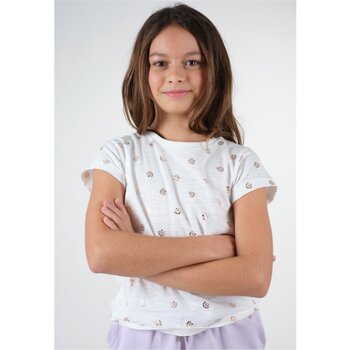 Vêtements Fille Veste Junior Wind - 10 Ans Deeluxe T-Shirt MAYA Blanc