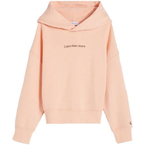 Vêtements Fille Sweats Calvin Klein Gabbana JEANS  Orange
